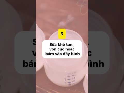 5 dấu hiệu cho thấy mẹ đang pha sữa sai nhiệt độ.